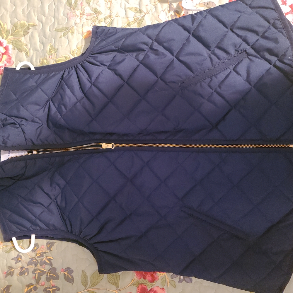Old Navy Women's Quilted Vest - Navy Blue